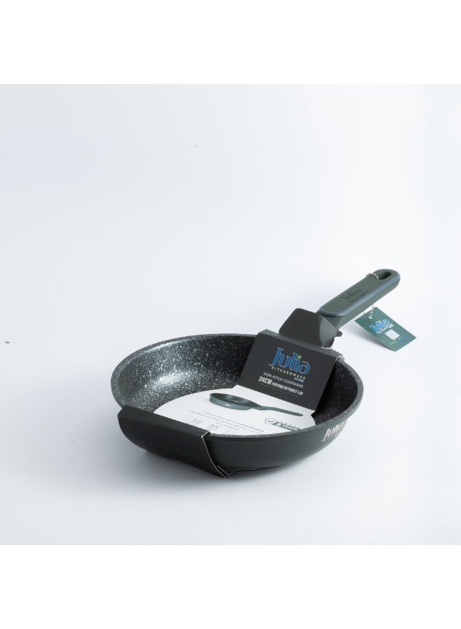 جوليا مِقلاة جوليا إيليت برو 24 سم - أخضر - جرانيت أسود غير لاصق - يدعم الحث الحراري - Image 5